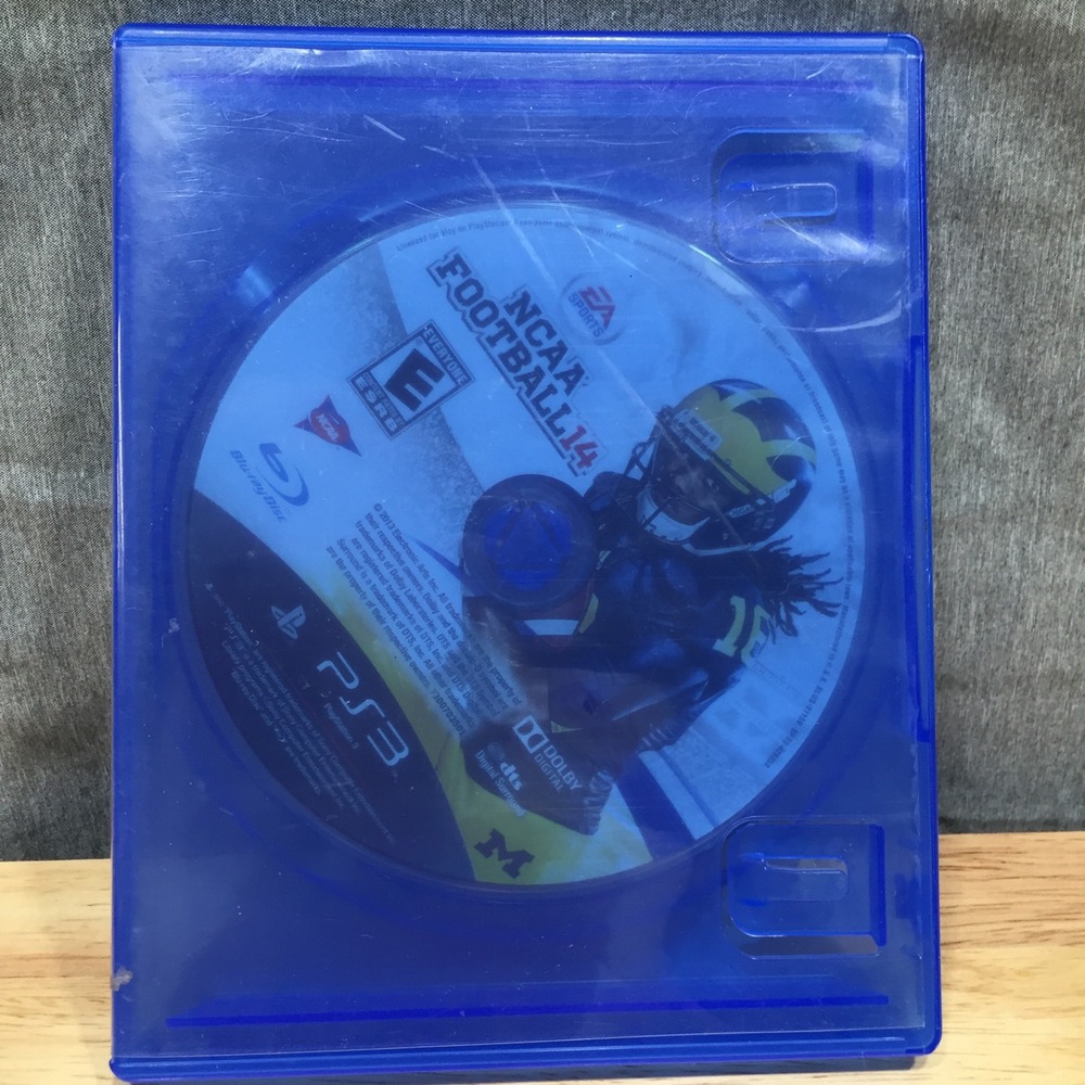 EA Sports NCAA Football 14 Sony PlayStation 3 PS3 Game‎ Disc Only Blue Case